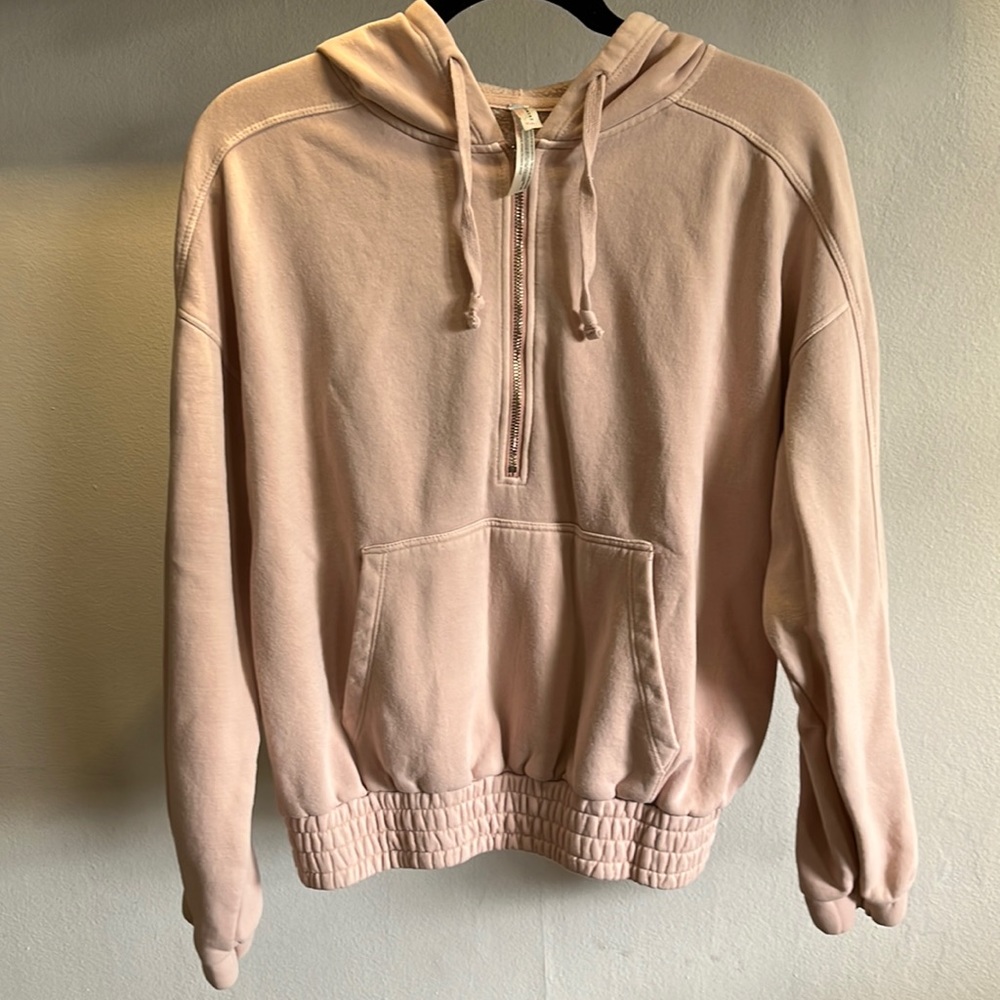 FREE PEOPLE pink hoodie size med